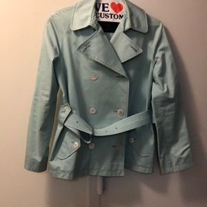 Burberry short green trench coach 🧥